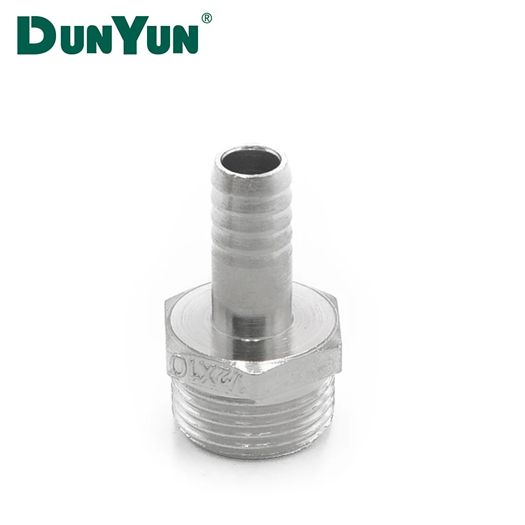 Male Thread Brass Pipe Fittings Hose Barb Coupler Adapter for Natural Gas
