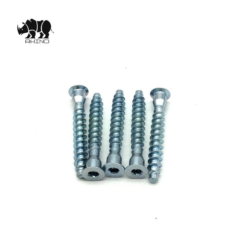 Chinese manufacturer Hex Socket Drive Furniture Screw Confirmat