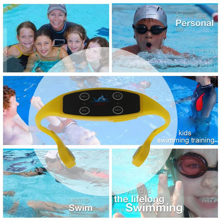 Real Time Swimming Training Communication System Swimtalk Underwater Bone Conduction Swimming Headsets
