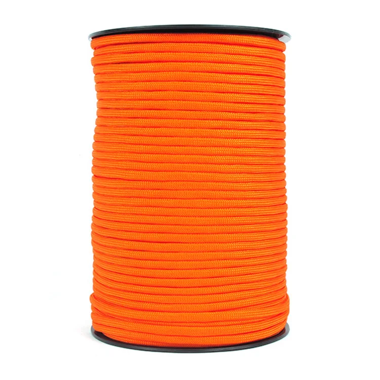 Outdoor Nylon Military Survival Kit 550 Paracord Rope 4mm Umbrella  7 Strands Keychain Bracelet Camping parachute