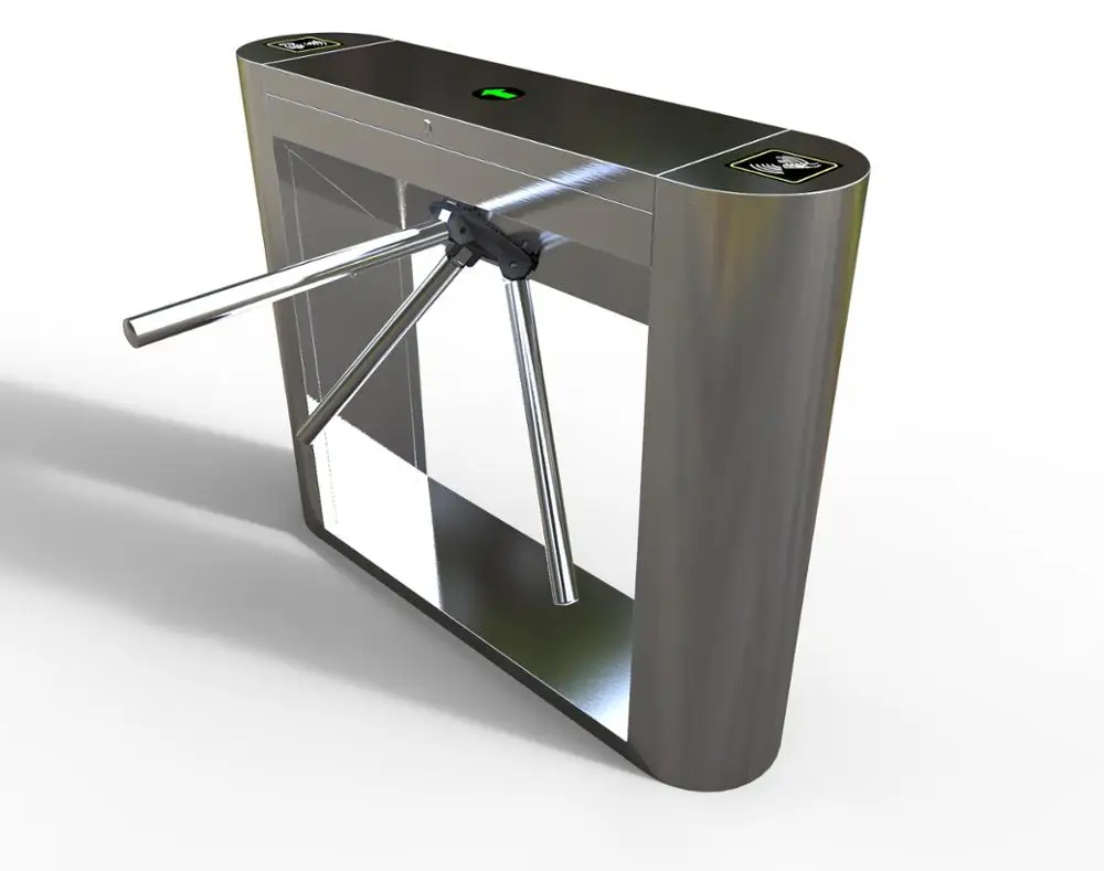 New Pedestrian Gym Bridge Tripod Turnstile Fingerprint Card Turnstile Drop 304 Stainless Steel