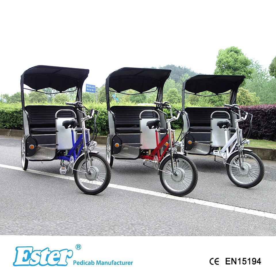 ESTER Classic Electric Passenger Rickshaw 3 Wheel Bicycle,old model front motor