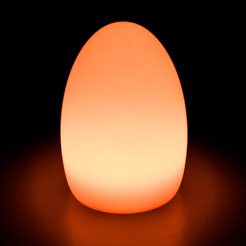 LED Egg Shaped Table Lamp Glowing LED for hotel/restaurant/shops