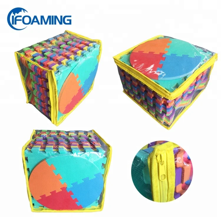 Non Toxic Safe Multi-color Fence EVA Foam Baby Play Puzzle Mat play mats
