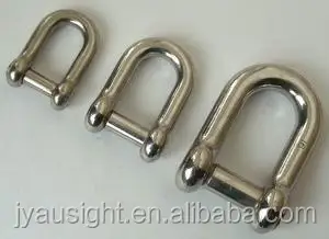 High Quality Stainless Steel Marine Stamped Plate Wide Dee Shape Shackle Mini Shackle