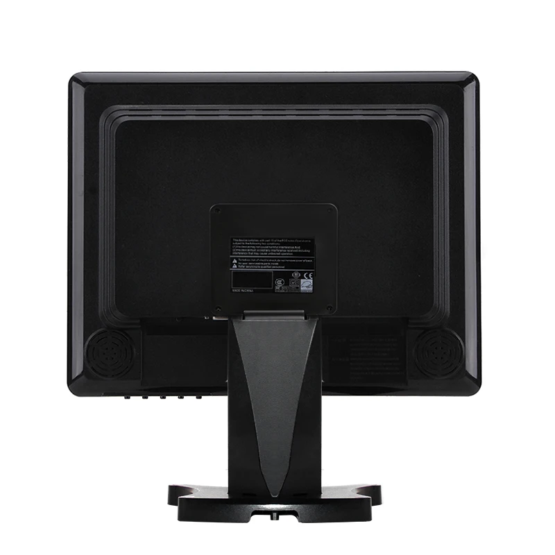 19' square screen black white color computer led monitor with folding stand