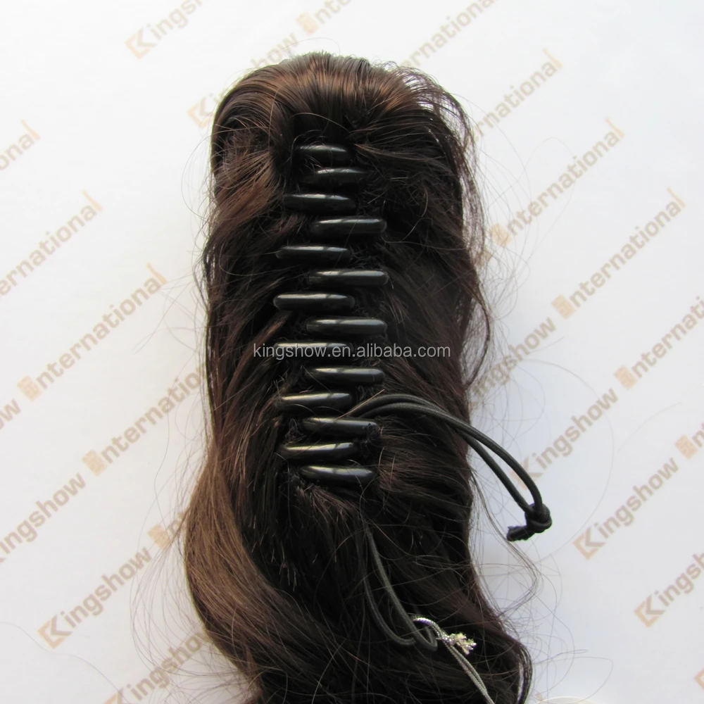 
high quality ponytail clip in remy hair extensions 