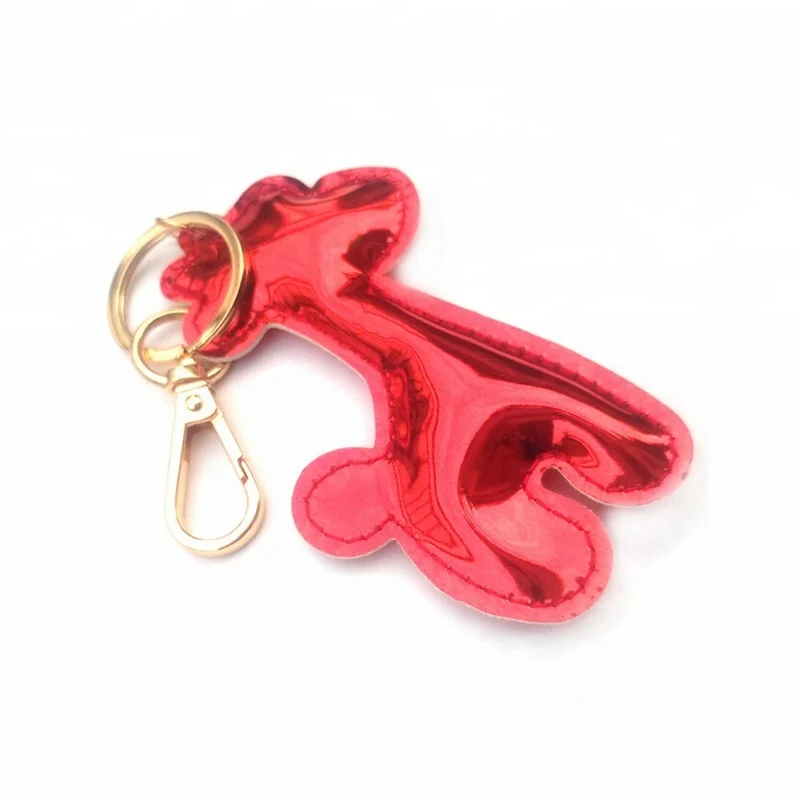 2024 hot sale elk shape reflective keychain for Christmas