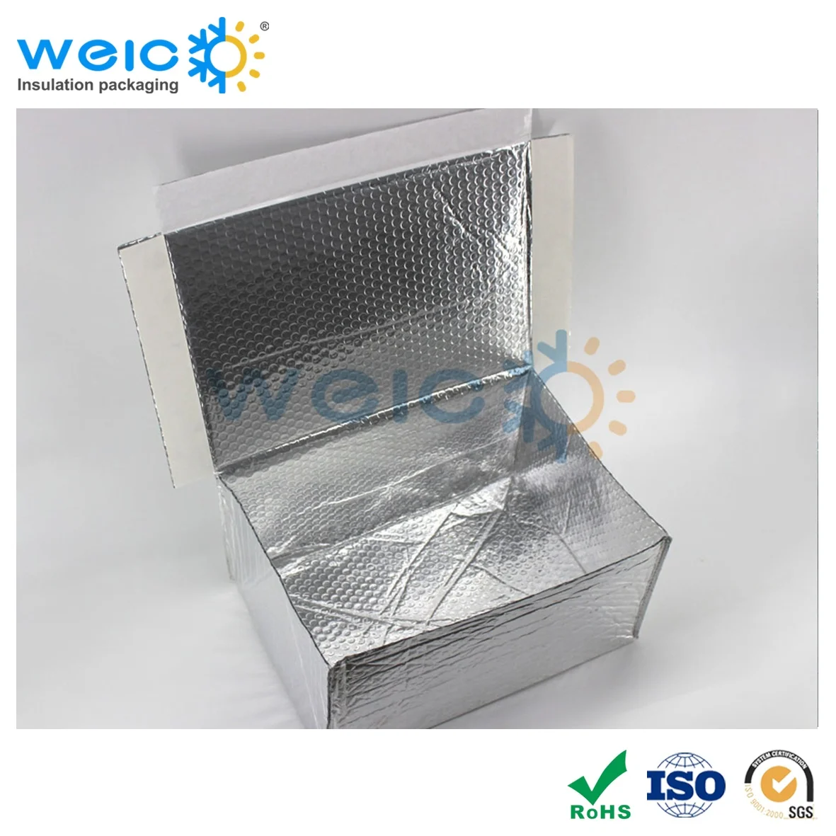 Aluminum foil insulated box liner, cooler boxes for seafood, waterproof and heat insulation