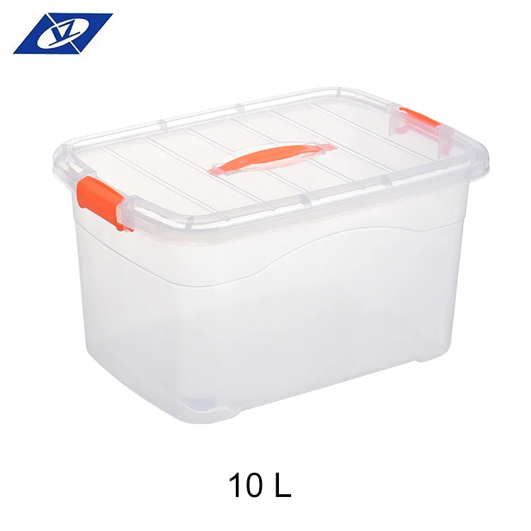 See-through Plastic Boxes Container Cloth Organizer Manufacturers Storage Box Transparent Plastic Storage Box With Wheels
