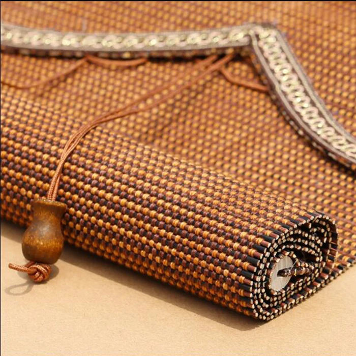 bamboo motorized roller blind decoration for home  waterproof day and night roller blind electric blinds