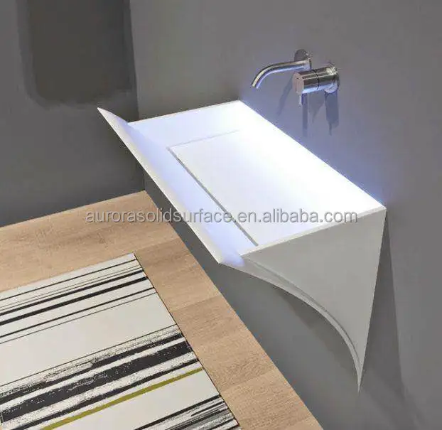 Factory Direct Supply Exquisite Bathroom Basin Artificial Solid Surface Stone Acrylic Art Wash Basin Sink