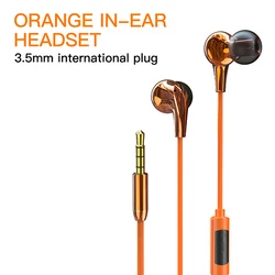 vinyl record Design Earphone Wired MOXOM Good quality 3.5mm Bass Earphones