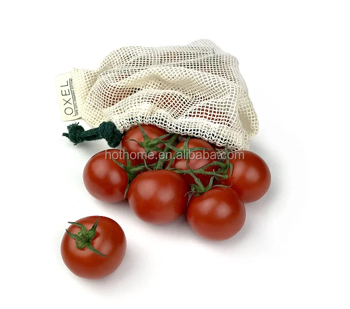 Многоразовые хлопковые сетчатые продуктовые сумки для покупок продуктов-сетчатые продуктовые сумки-(4 хлопковых пакета)