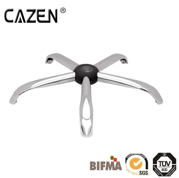 
HOT Sale good quality Chrome office chair replacement parts of five star base pass BIFMA testing 