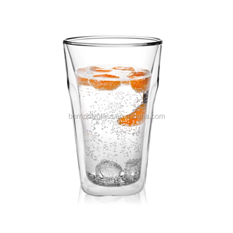 classical double wall hot drinks heat proof glass coffee tea tumbler