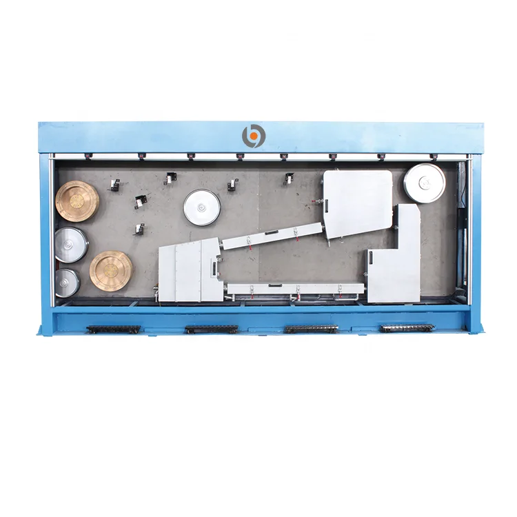 
copper rod breakdown machine with annealer 