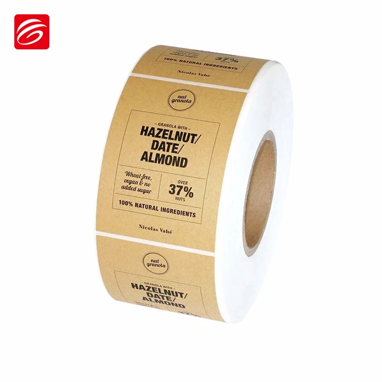 Custom kraft paper self-adhesive label