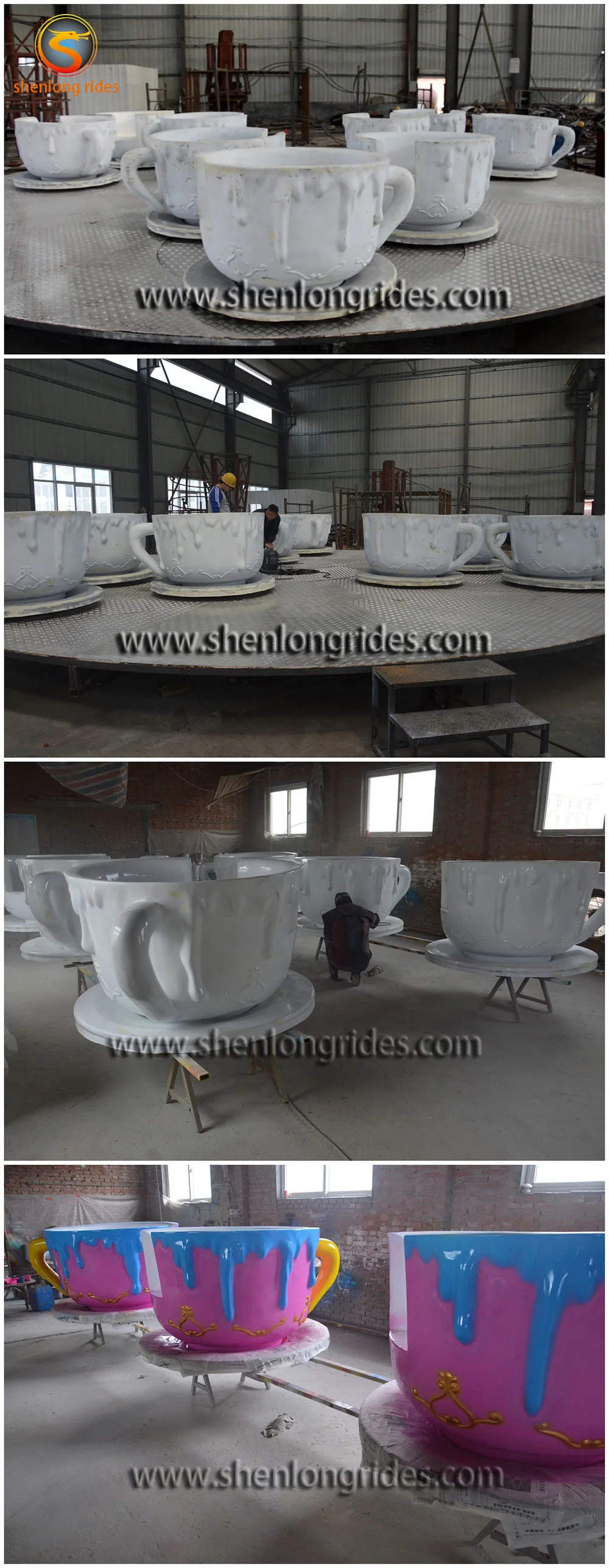 Outdoor amusement rides tea/coffee cup rides children favorite portable amusement ride for sale