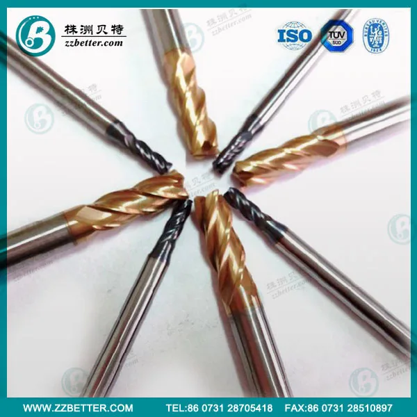 flat end mill, ball end mill, radiu carbide end mill grinding machine