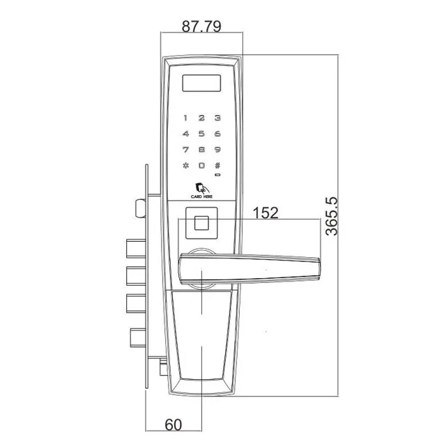 Zigbee ручка дверная номер Китай замок Пакистан