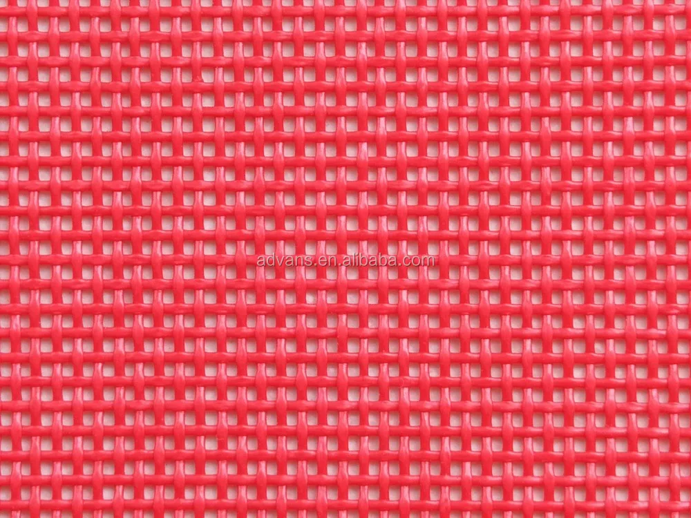 
1*1 Weave Pink Color Batyline Sling Marine Vinyl PVC Woven Polyester outdoor furniture Mesh Fabric 