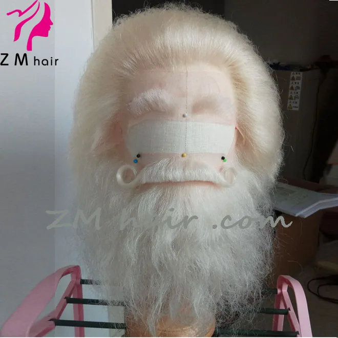 ZM hair Fashion Tim короткие парики из волос Санта яка и набор для бороды