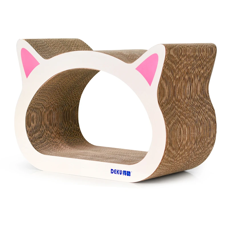 Cat shape cute cat scratcher cardboard cat playing toys