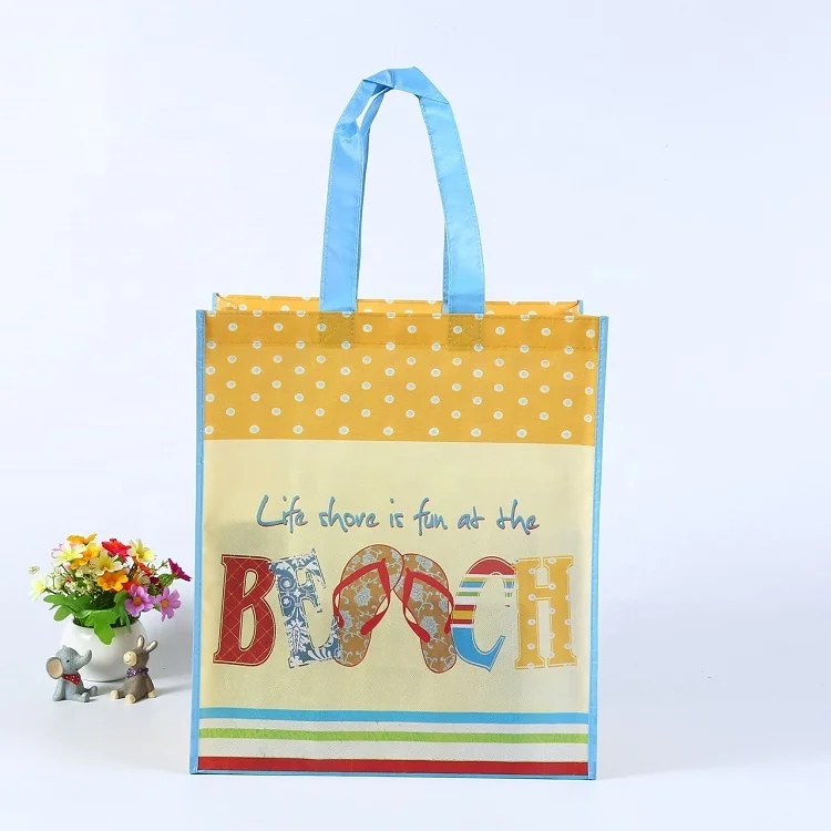 
Reusable cheap picture printing Non woven Laminated Shopping Bags 