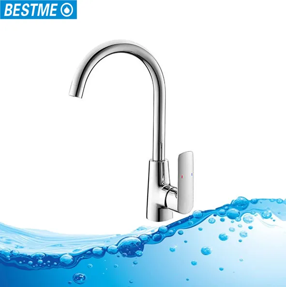 Brass Chrome Plated Single Lever Mixers Tap Hot Cold Water