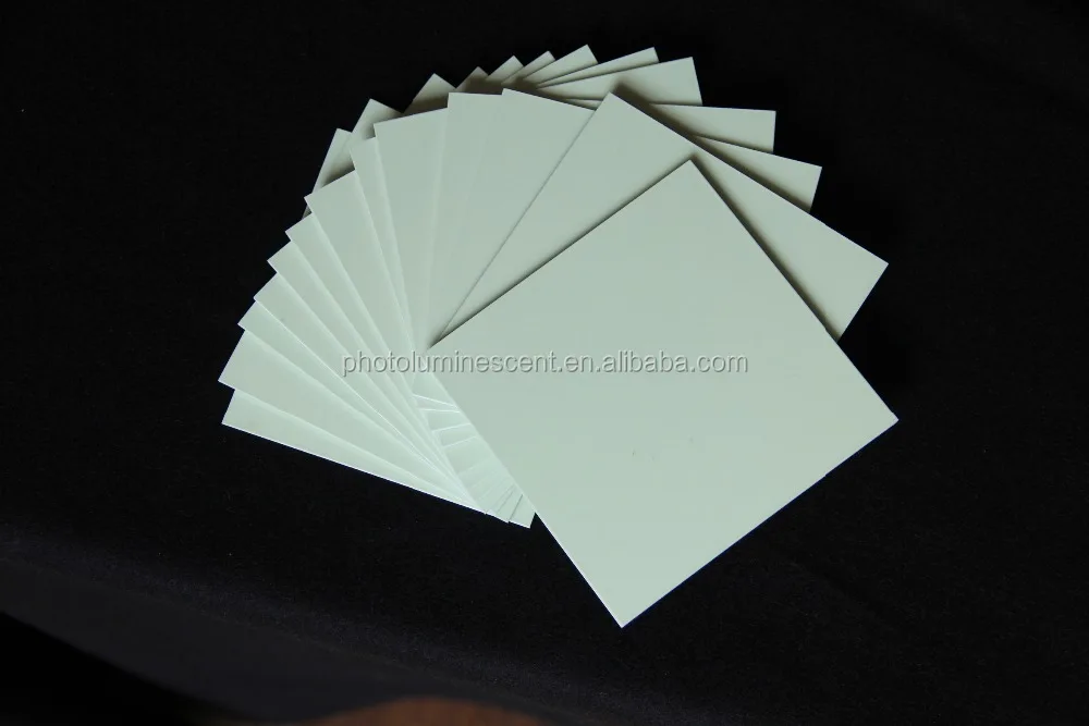 Photoluminescent PVC sheet