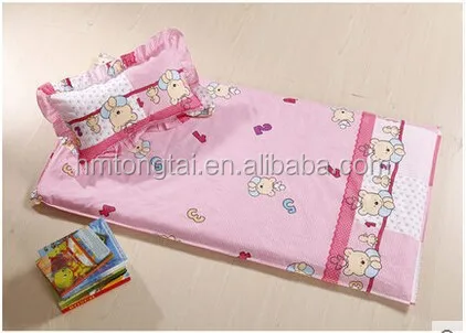 Korean Laciness baby and kindergarten 100% cotton quilt 3 pieces bedding sets