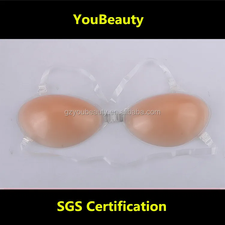 Hot Sales Ladies Sexy Panty And Bra Sets Adhesive Silicon bra with strap
