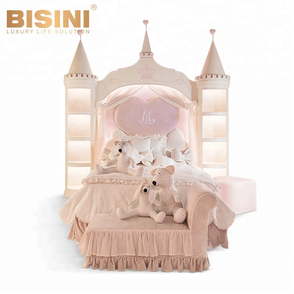 Красивая деревянная кровать для девочек Bisini в современном стиле, детская мебель для спальни (BF07-70103)