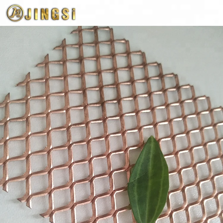 Micro Hole Expanded Metal Mesh Products / Aluminum Diamond Hole Coating Stretched Mesh gutter guard expanded metal sheets