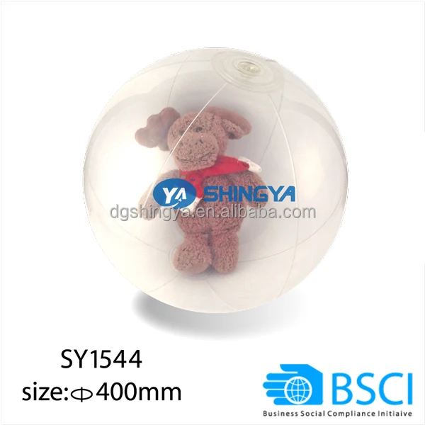 clear inflatable ball, beach ball, inflatable toys