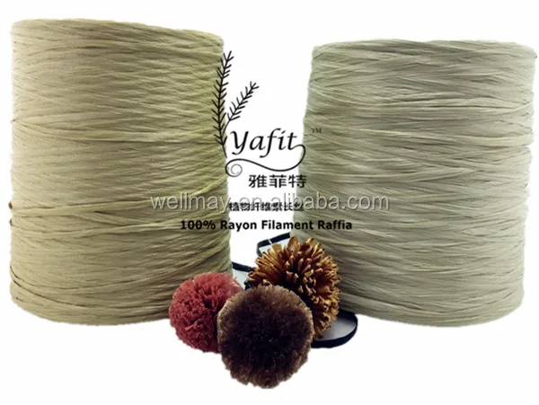 
YAFIT raffia / rayon raffia 4000D natural color-1074# 