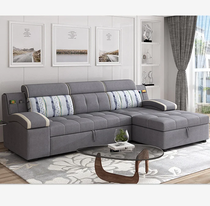 furniture living room sofa set folding fabric sofa cum bunk bed modern designs with storage