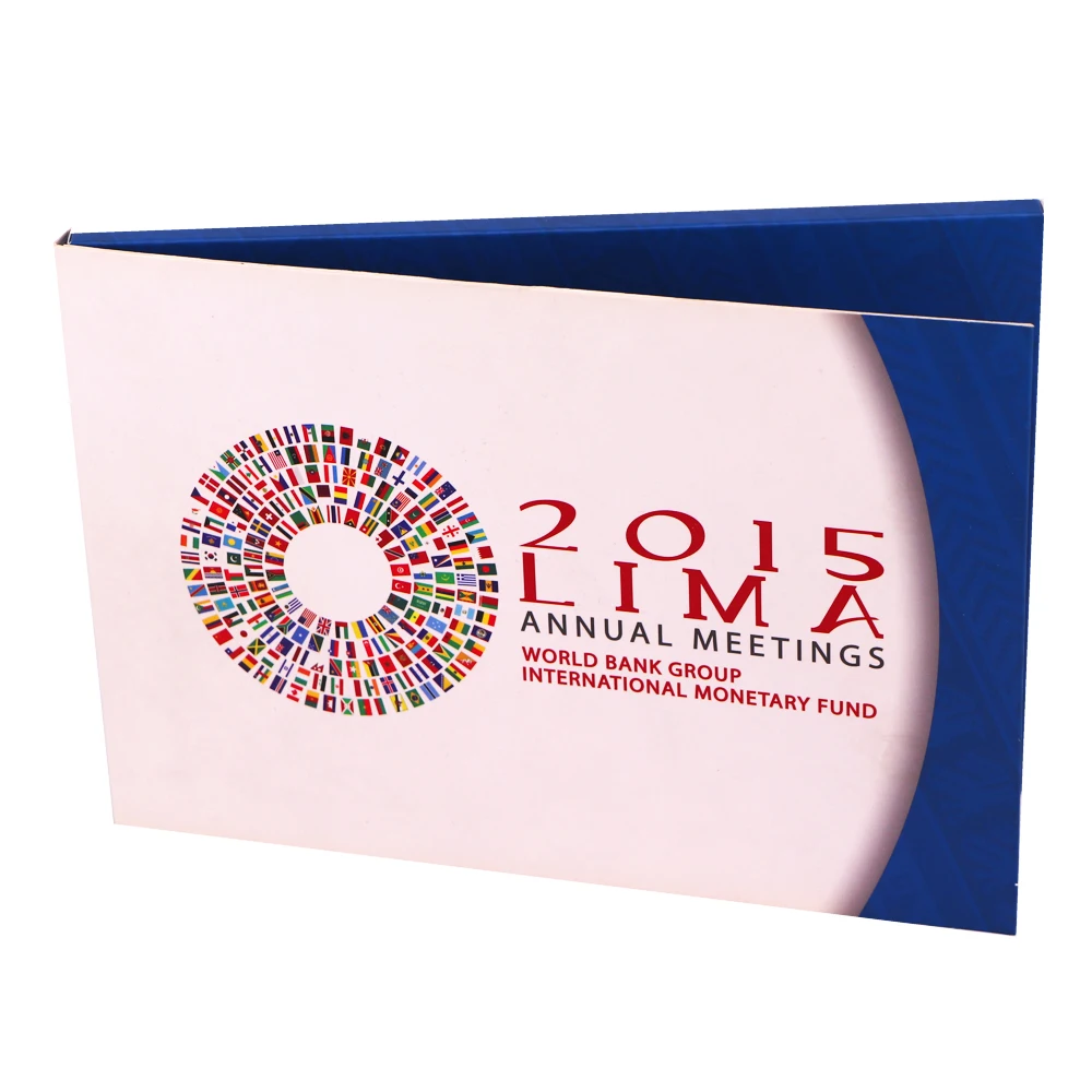 Customized LCD Screen Cardboard Business Video Brochure