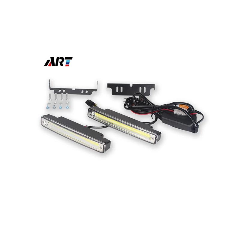 
Car Cob Hot Selling 2Pcs Leds Daytime Running Light Waterproof Cob Led Drl Flexible Light Strip For Universal Cars 