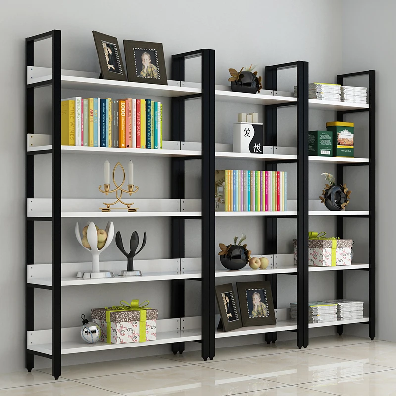used  bookcase modern metal bookshelf dividers for library decorate