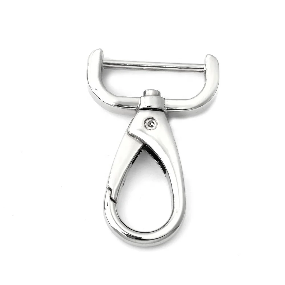 Metal Square Snap Hook For Handbags Top Sell D Ring Swivel Bags Snap Hook Strap Clasp