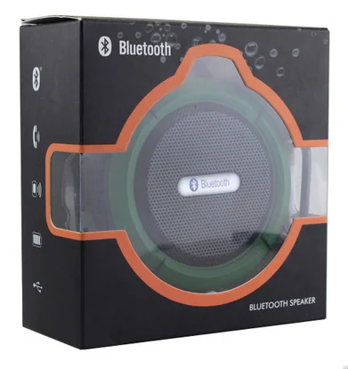 New Product 2018 Portable Wireless stereo 4.0 Waterproof Outdoor & Shower bluetooth Speaker with 5W Speaker Suction C6