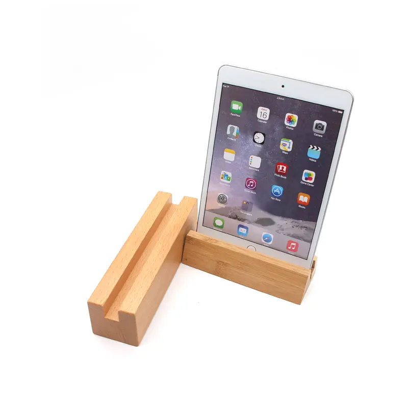 Natural Unfinished Wooden Menu Holder Base For Displaying