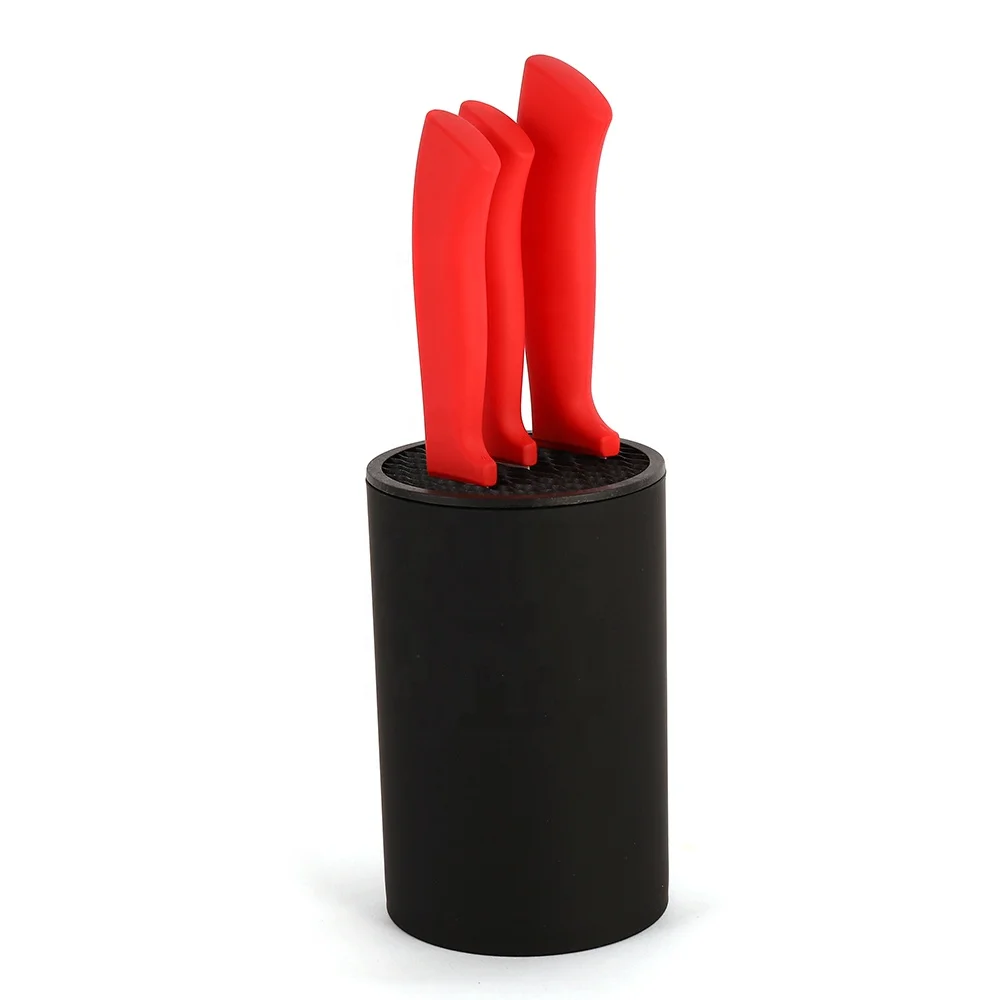 
Plastic with soft touch painting knife block stander holder storage for kitchen knives set 