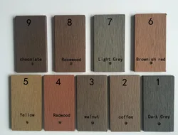 Wood grain eco wood type engineering wood plastic composite wall panel wpc exterior wall cladding board