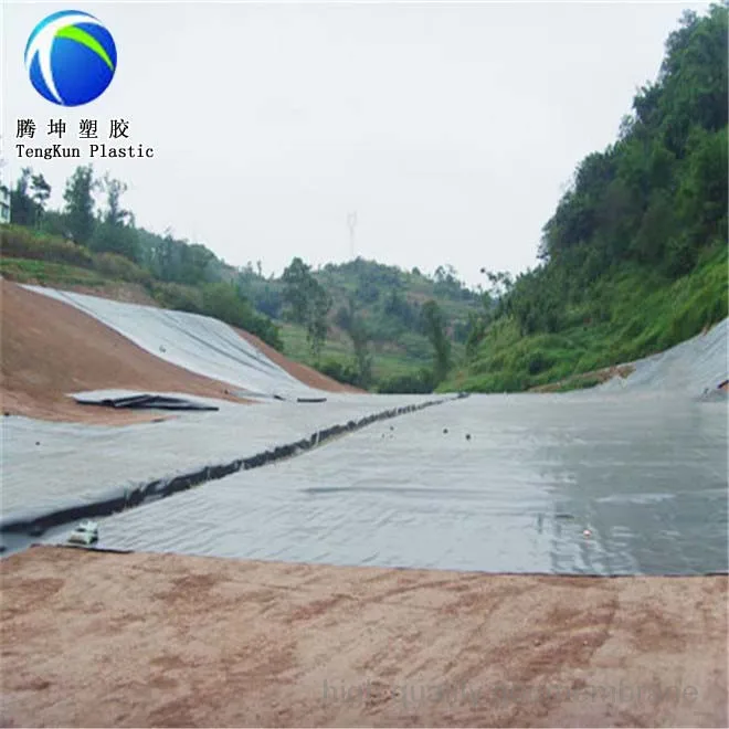1.5mm 2mm гладкой hdpe геомембраны гидроизоляция для свалки лайнера