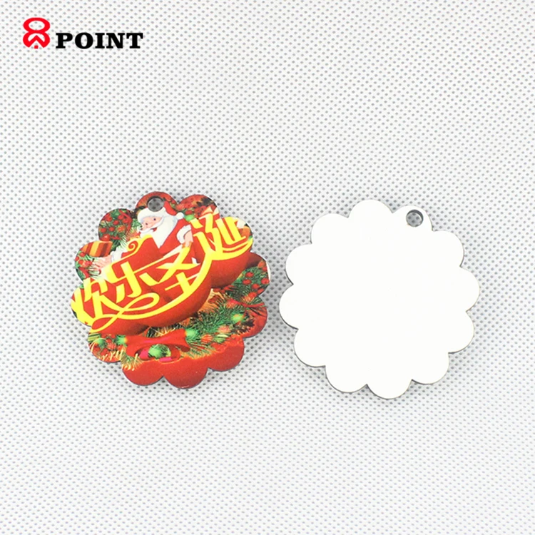 DIY high quality flower shape sublimation custom 3d keychains for wholesale