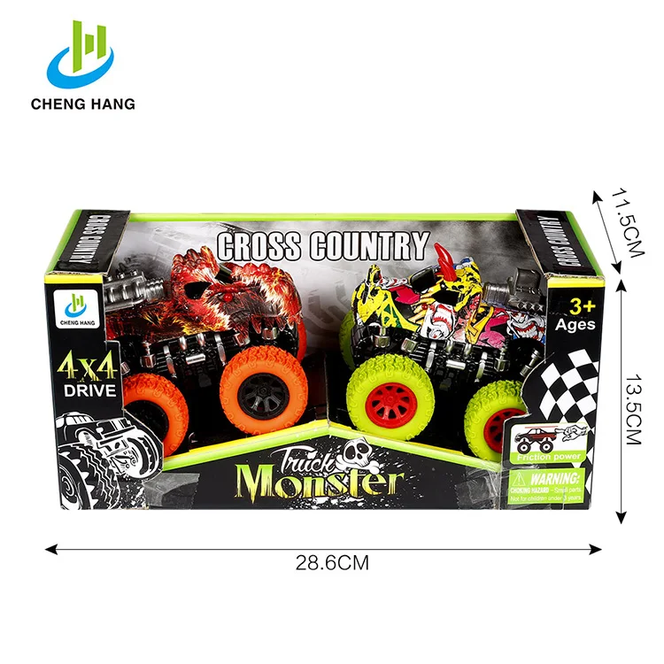 
diecast car plastic model toy vehicle dinosaur cars super truck toys friction toy cars plastic mini monster truck for wholesale 