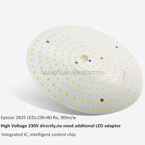 Magnet installation round AC SMD P10 LED Module ceiling light led pcb 2835 module and free sample can be available